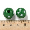Printed Wood European Beads WOOD-G022-18D-3