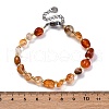 Natural Carnelian Beaded Bracelets for Women G-P563-07P-17-5