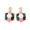 Alloy Enamel Pendants FIND-O003-08D-G-1