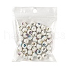 50Pcs 5 Colors Christmas Opaque Glass Beads EGLA-FS0001-05-7