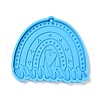 Mother's Day Theme DIY Pendant Silicone Molds DIY-P053-04-2