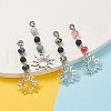 Natural & Synthetic Gemstone Pendant Decorations HJEW-JM01045-5