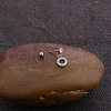 Brass Micro Pave Clear Cubic Zirconia Ring Cartilage Earrings WGFF6D3-03-1
