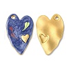 304 Stainless Steel Enamel Pendants STAS-K256-03G-02-1