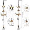 Fingerinspire Alloy Wind Chimes HJEW-FG0001-01-RS-3