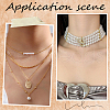 Beebeecraft 2 Sets Brass Micro Pave Clear Cubic Zirconia Chain Extender KK-BBC0012-49-5