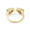 Rack Plating Adjustable Brass with Cubic Zirconia Rings RJEW-B060-03G-3