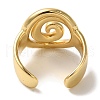 Vortex Rack Plating Brass Cuff Rings for Women RJEW-G323-02G-3