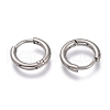 201 Stainless Steel Huggie Hoop Earrings EJEW-L256-05M-P-2