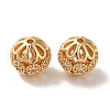 Rack Plating Brass Pave Cubic Zirconia Beads KK-M285-32A-KCG-2