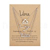 3Pcs 3 Styles Alloy Crystal Rhinestone Constellation Pendant Necklaces Sets WGEBB06-14-1