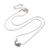 Anti-Tarnish 304 Stainless Steel Pendant Necklaces for Women NJEW-K255-17P-4