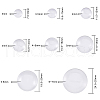 Transparent Glass Cabochons GGLA-CJ0001-01-2