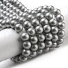 Spray Painted Glass Round Bead Strands DGLA-Q015-8mm-17-3
