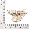 Christmas Alloy Rhinestone Cabochons FIND-U016-03G-02-3