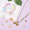 Boutigem 24Pcs 12 Style Alloy Enamel Pendants ENAM-BG0001-02-8