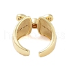 Rack Plating Butterfly Brass Micro Pave Cubic Zirconia Wide Open Cuff Rings for Women RJEW-B064-13G-3