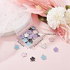 SUNNYCLUE 50Pcs 5 Style Alloy Enamel Pendants ENAM-SC0003-22-6