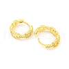 Brass Micro Pave Cubic Zirconia Hoop Earrings for Women EJEW-K286-06G-2