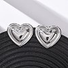 304 Stainless Steel Stud Earrings for Women EJEW-K311-01P-1