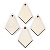 Unfinished Natural Poplar Wood Pendants WOOD-S045-112-1-1