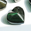 Natural Obsidian Heart Figurines Statues for Home Office Desktop Decoration PW-WG11175-02-2