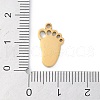 Ion Plating(IP) 304 Stainless Steel Pendants STAS-S136-04G-01-3