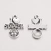 Tibetan Style Zinc Alloy Pendants TIBEP-R334-375AS-RS-2
