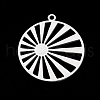 Tarnish Resistant 201 Stainless Steel Pendants STAS-T056-LA303-1-1