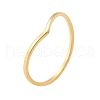 304 Stainless Steel V-shaped Plain Band Rings RJEW-I110-02G-4