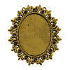 Tibetan Style Cabochon Settings  for Cabochon & Rhinestone X-TIBEP-554-AG-FF-1