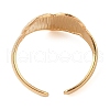 Ion Plating(IP) 304 Stainless Steel Heart Open Cuff Rings for Women RJEW-Z057-03G-3