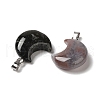 Natural Indian Agate Pendants G-H035-01P-09-2