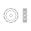 Preciosa® MAXIMA Crystal Multi-Stones Settings X-PRC-MA6-00030-G-2