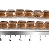 Electroplate Glass Beads Strands GLAA-G112-07-5