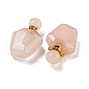 Faceted Natural Rose Quartz Pendants G-A225-01A-G-2