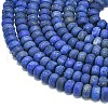 Dyed Natural Lapis Lazuli Beads Strands G-P575-A46-8x5mm-02-3