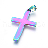 Ion Plating(IP) 304 Stainless Steel Pendants STAS-E462-10M-2