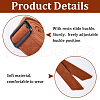 Tie a Knot Cloth Waist Belts with Buckle AJEW-WH20003-08A-5