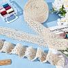 ARRICRAFT 10 Yards Cotton Flower Lace Ribbon for Garment Decoration DIY-AR0004-09-5