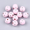 Plating Acrylic Beads PACR-S186-10mm-A08-1