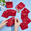  12Pcs Velvet Jewelry Storage Pouches ABAG-NB0001-92B-3