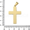 304 Stainless Steel Pendants STAS-G346-39GP-3