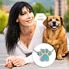 Paw Print Urn Ashes Necklace NJEW-WH0024-01RC-5