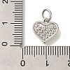 Brass Micro Pave Cubic Zirconia Pendants KK-Q001-10P-3