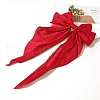 Solid Color Long Bowknot Satin Hair Barrettes PW-WGAD6A6-04-1
