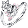 Axolotl with Starfish Alloy Enamel Adjustable Cuff Rings FS-WG6A93B-01-4