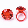 Transparent Acrylic Finger Rings RJEW-T012-01-2