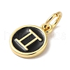 Real 18K Gold Plated Brass Enamel Charms KK-L216-001G-I01-2