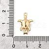 Brass Pave Clear Cubic Zirconia Charms KK-C096-14A-G-3